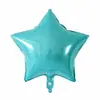 Balão de filme de alumínio estrela de cinco pontas cor sólida de 18 polegadas decoração de festa de casamento balão de folha de alumínio estrela atacado