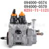 094000-0570 bomba de combustível diesel common rail 6251-71-1121 adequada para Komatsu SA6D15