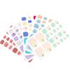 Zhengxiang Verano Concha 3D Diamante Pegatina para Uñas del Pie Color Diamante Estéreo Linda Chica Blanca Impermeable Pegatina para Uñas del Dedo del Pie