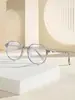 2025 Gafas Retro de Moda Nuevas Pueden Equiparse con Espejos Planos Transparentes de Moda Exclusivo Transfronterizo Jk8212