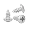 Tornillos Autorroscantes de Cabeza de Pan Phillips de Hierro Niquelado Gb845 Tornillos Autorroscantes de Cabeza Semi-Redonda Pa M1M2M3M4M5M6