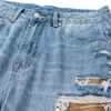 Ropa para Hombre Beijie 2026 Verano Nuevo Jeans Lavados Desgastados Pantalones de Trabajo de Retazos para Hombre Pantalones Rectos Retro