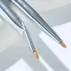 Pincel Angulado Fino para Delineador de Ojos Hecho de Fábrica, Pincel de Detalle, Pincel para Ojos y Rostro Personalizado OEM, Venta al por Mayor de Pinceles de Maquillaje Cangzhou