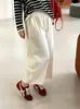 Pantalones balloon elásticos con cordón en la cintura para mujer talla grande, colección otoño 2026, pantalones casuales cropped holgados y versátiles para mujeres con curvas