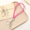 Nuevo Colgante Llavero Cadena Corta de Cuerda de Malla Colgante Moda y Versátil Lanyard Antirrobo Europeo para Teléfono Móvil Cuerda Antiperdida