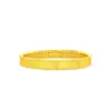 Pulsera de Trébol de Cuatro Hojas de Brocado de Plata S925 para Mujer, Mismo Estilo que Tiendas de Oro, Nuevo Estilo Chino, Acabado Cepillado, Anillo de Moda