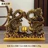 Enfeites de Dragão e Fênix de Latão, Símbolos de Bom Presságio de Dragão e Fênix, Dragão e Fênix Brincando com Pérolas, Presentes de Casamento, Enfeites de Cobre para Decoração de Casa