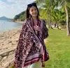 Lago Salgado Chaka Grande Noroeste Turismo Estilo Étnico Lenço Lenço Feminino Novo Verão Litoral Praia Xale Protetor Solar Fino