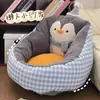 Sofá de Piso para Persona Perezosa Lindo Individual Sala de Estar Ventana Abuhardillada Tatami de Dibujos Animados Cojín de Asiento para Dormitorio Puf de Lectura para Niños