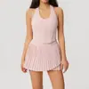 Ropa de Yoga Deportiva Transfronteriza Chaleco de Secado Rápido Entrenamiento de Carrera Faja Falda de Tenis Ropa de Fitness Conjunto de Yoga Europeo y Americano