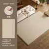 Alfombra Estilo Medieval Sala de Estar Nueva Estilo Francés Crema Color Sólido Sin Lavar Limpiable Impermeable Alfombra de Dormitorio Área Grande