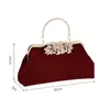 Bolsa de Banquete Transfronteriza, Bolso de Aleación, Elegante Bolso de Noche de Terciopelo de Gran Capacidad, Bolsa para Suegra y Novia