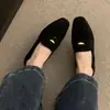 Zapatos Planos Retro Estilo Coreano para Mujer, Boca Baja, Nuevo Modelo Primavera 2026, Mocasines Elegantes Negros sin Cordones de Suela Suave