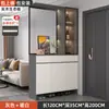 Gabinete de Entrada Frente a la Puerta, Gabinete Divisorio para Sala de Estar, Estantería de Almacenamiento, Gabinete de Almacenamiento de Lujo Ligero, Gabinete de Pantalla para Puerta, Gabinete de Zapatos Integrado