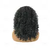 Faixa de Cabeça Preta de Cabelo Cacheado Longo para Comércio Transfronteiriço, Faixa de Cabelo Cacheado Pequena, Peruca Fofa, Faixa de Cabeça Lenço de Cabeça de Fibra de Alta Temperatura