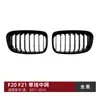 Adecuado para BMW Serie 1 BMW F20 F21 Principios de 2011-2014 Parrilla Central de Línea Única Doble Línea Tira Vertical Modificación