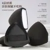 Algodón de Maquillaje Húmedo y Seco de Piña Negra Triangular con Esponja de Malvavisco para Cojín de Aire Ultra Grueso Suave Apto para la Piel No Comestible