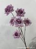 6 cabeça ângulo rosa flor artificial rosa diamante casamento decoração suave layout de local flor de seda guia de estrada adereços de fotografia decoração arte floral