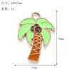 Serie de Playa de Verano Aleación Gota de Aceite Colgantes DIY Sombrilla Chanclas Gafas de Sol Pulsera Collar Materiales para Hacer