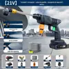 Pistola de água para lavagem de carros de alta pressão sem fio, lavadora de carros portátil de lítio para uso doméstico, atacado, recarregável, lavadora de carros transfronteiriça