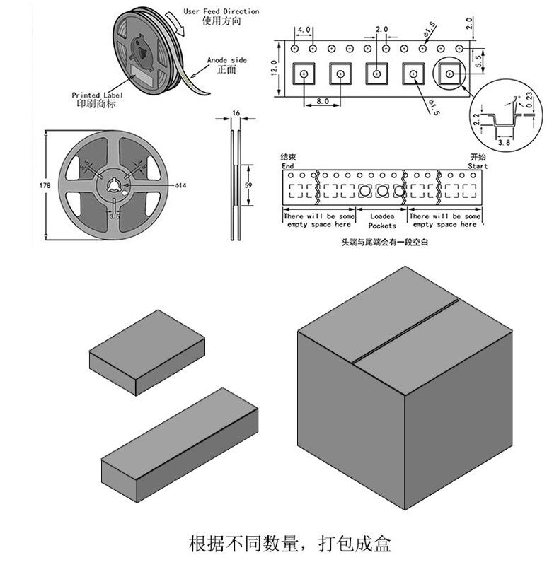 0805灯珠黄光