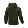 Chaqueta con capucha casual para hombre de primavera y otoño, chaqueta simple de color liso para jóvenes y mediana edad, top con cremallera resistente al desgaste y a las arrugas
