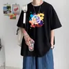 2026 Verão Novo Manga Curta Masculina Camiseta Pesada Tendência Solta Estilo Americano Top Masculino Comércio Exterior