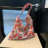 Bolso de Mano Estampado Leopardo Occidental para Mujer 2024 Floral Gran Capacidad Moda Lona Bandolera Diagonal Bolsa de Compras para Mujer