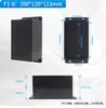 Caja de conexiones impermeable negra caliente de Amazon caja de alimentación carcasa de plástico caja de distribución embalaje de plástico una generación de pelo