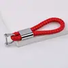 Colgante de Cuerda Trenzada para Llave de Coche Creativo Metal Cuerda de Cuero Llavero Accesorios de Cuero para Coche Colgante Llavero