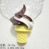 Accesorios de resina de cono de helado pintado de imitación Accesorios de pegatina para refrigerador pegamento de crema funda de teléfono diy pegatina para vaso de agua