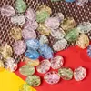 Pó Colorido Folhas Pulseira de Vidro Contas Colar de Contas Soltas Contas Artesanal DIY Material Corrente de Celular Pingente Decoração