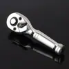 Llave de Carraca Bidireccional Rápida de 72 Dientes, Forjada en Acero al Cromo Vanadio, Llave de Vasos Compacta de Mango Corto, Ferretería Transfronteriza