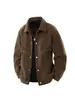 Nueva chaqueta de trabajo patchwork color-block, prenda exterior casual holgada para hombre, top moderno y versátil para primavera y otoño