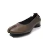 Versão em Pele de Ovelha~Sapatos Estilo Retrô com Biqueira Dividida, Sapatos Baixos de Calçar, Saltos Plataforma Grossos, Sapatos Mary Jane Ballet Planos de Calçar com Solado Macio
