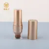 Bastão de Blush e Corretivo com Pincel, Cosméticos Multifuncionais, Material de Embalagem para Maquiagem, Tubo Bastão Dupla Face Dourado para Contorno e Iluminação