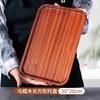 Bandeja Rectangular de Ébano para Bistec Sushi Japonés Pan Pizza Redonda Fruta Snack Bistec Bandeja de Madera Estilo Nuevo