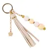Pulsera de cuentas de silicona con borlas, nueva pulsera transfronteriza de Amazon, accesorio para bolso, llavero de borlas