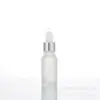 Botella dispensadora de esencia de goma esmerilada engrosada al por mayor 5~100ml embotellado de solución madre cosmética spray de esencia