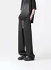 Pantalones Casuales de Seda de Hielo con Caída para Hombre Verano Rectos Sueltos Pierna Ancha Estilo Coreano Modernos Tallas Grandes Pantalones Dropshipping Al por Mayor