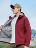 Chaqueta softshell para hombre, de una sola capa, impermeable, cortavientos, ligera, adecuada para primavera y otoño, chaqueta softshell funcional para exteriores