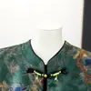 Conjunto de atuendo de otoño, estilo mamá, chaleco estilo chino, conjunto de tres piezas, nueva colección otoño/invierno 2026, ropa para mujeres de mediana edad y mayores, conjunto de terciopelo dorado