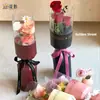 Diosa Sombra de Flor Día de San Valentín Empaque de Ramo Individual Pieza de Moldeado Integrado Flores Transparentes Flores DIY Materiales Florales