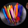 Suministro multicolor manualidades cuchillo recto pequeño pluma pluma al por mayor Yiwu cuchillo diy pluma material hecho a mano para niños pequeños