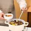 Colher de Sopa Hongjun Da Titânio Puro, Escumadeira de Titânio Puro, Concha de Sopa Doméstica, Escumadeira para Panela Quente, Utensílios de Cozinha, Colher de Cozinha Espessada