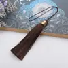 Borla de seda de hielo borla accesorios DIY nudo chino marcapáginas bolsita cordón para ventilador de coche decoraciones de borla