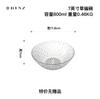 Tigela de vidro tigela de comer doméstica louça nórdica tigela transparente estilo ins tigela grande tigela de salada de frutas uma geração de cabelo