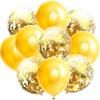 12 polegadas transparente látex rosa ouro balão de papel Golden Rose papel vermelho lantejoulas balão decoração de festa de aniversário