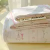 Sábanas de Algodón Lavado Grado A para Madre y Bebé Frescas Pequeñas Pieza Única Dormitorio Estudiantil Individual Doble Funda de Almohada de Algodón Puro Juego de Tres Piezas
