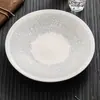 Pratos Cerâmicos Impressos de Nove Grades Premium Fabricados na Fábrica, Pratos Redondos de Alta Gama, Louça Branca para Hotel, Pratos de Jantar Estilo Ocidental